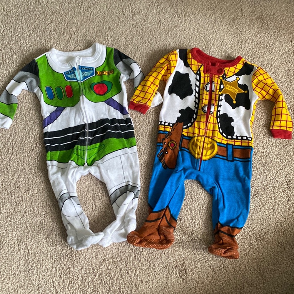Buzz and woody Disney pajamas